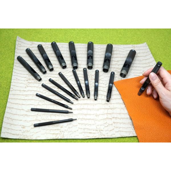 ポラリス 業務用皮ポンチ  1.0mm/1.5mm/2.0mm/2.5mm/2.5mm/3.0mm/3.5mm　　MADE IN JAPAN