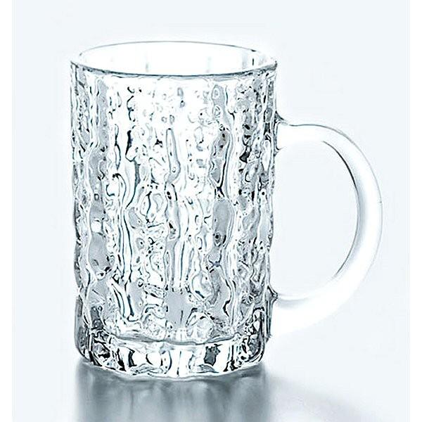 グイグイ行くなら、やはりジョッキ!見た目も冷え冷えのツララをイメージしたデザインのジョッキです。容量 425mlおうちで居酒屋感覚を味わえます。チューハイやハイボールのグラスとしてもおすすめです。★業務用ジョッキなので、製造時に発生する気泡...
