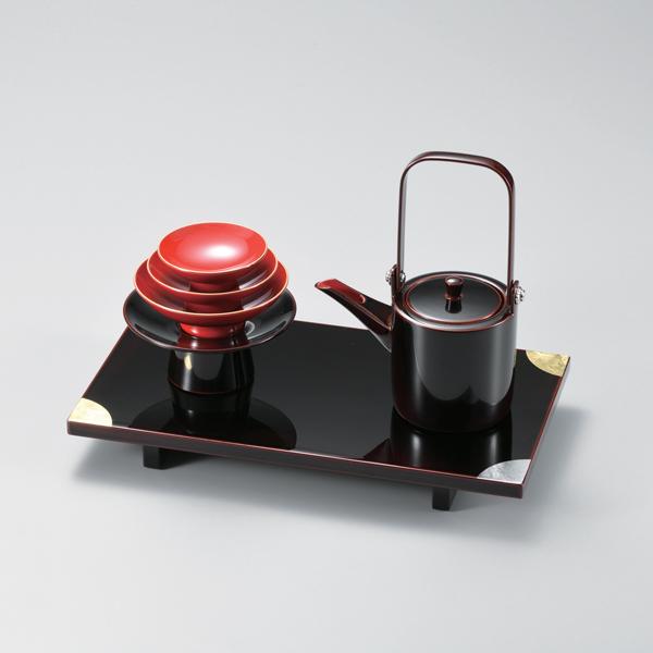 お屠蘇セット 屠蘇器 漆器 本漆 溜 日月 切立屠蘇器 : おいしい