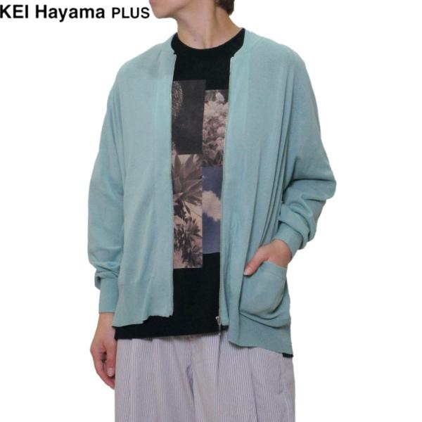 KEI Hayama PLUS(ケイハヤマプリュス) ドライコットンニット ジップ