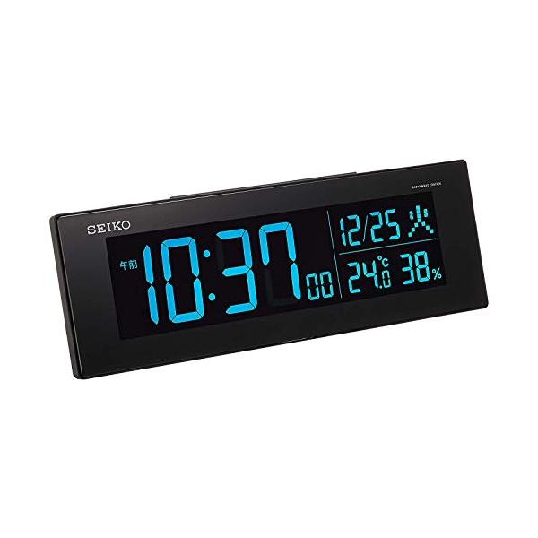 セイコークロック 目覚まし時計 シリーズC3 黒 DL305K SEIKO セイコークロック 目覚まし時計 電波 デジタル 交流式 カラー