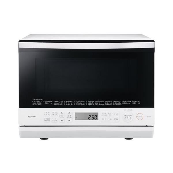 東芝(TOSHIBA) スチーム オーブンレンジ 石窯ドーム ER-YD70(W) ホワイト 26L 250℃ 1段調理 フラットテーブル 電子