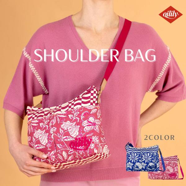 【正規品 オイリリー】ブランド レディース ショルダーバッグ キャンバス 花柄 インド マーケット     【oil1372】