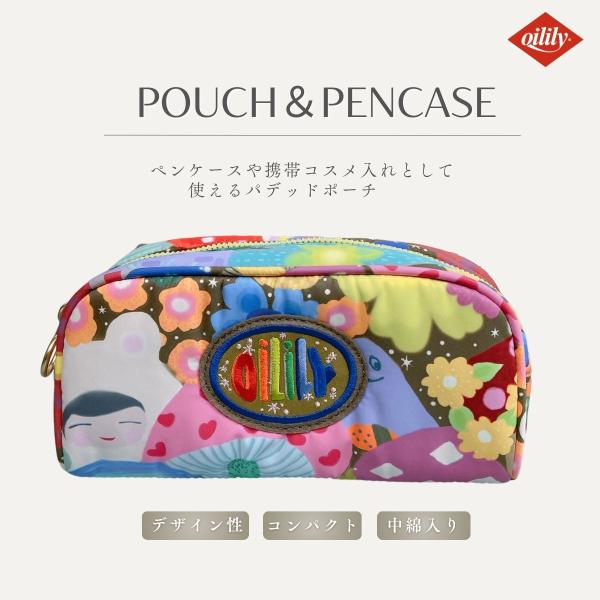 【正規品 オイリリー】ブランド キッズ アクセサリポーチ きのこ ペンケース ポーチ コスメ 小物入れ  【oil1589】