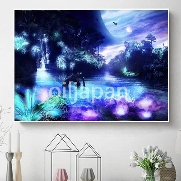 フル ダイヤモンド刺繍 キット ビーズ刺繍 幻想的な水辺 ファンタジー 蓮 モザイクアート パズルアート リハビリ 趣味 絵画 カラービーズ ハンドメイド Lio 0994rdmla E Maxshop 通販 Yahoo ショッピング