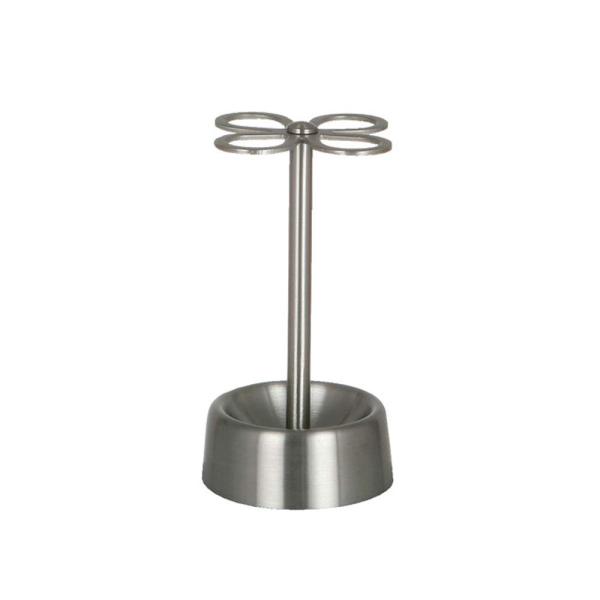 他サイト： ダルトン(Dulton) 4ホール トゥースブラシホルダー サテン仕上げ 歯ブラシを清潔に維持する 歯ブラシ立て スタンド ステンレス 高さの商品画像