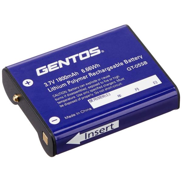 他サイト： GENTOS(ジェントス) ヘッドライト GT-105R/305R/505R用 専用充電池 GT-05SBの商品画像