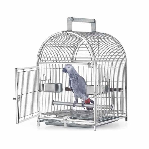 オウム用中型 鳥かご 金属製 餌入れ2個付き oioioi_p210112581f7c