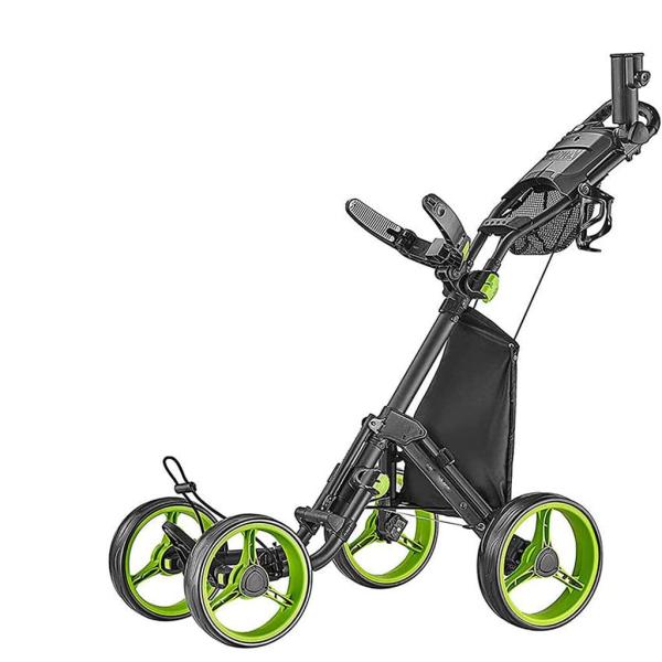 ゴルフプッシュカート　四輪　キャディテック 4輪ゴルフカートプッシュプルゴルフ用カートゴルフバッグ