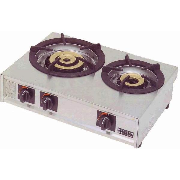 業務用マルゼンガスコンロ　m-212C マルゼン（厨房機器） M-212C 都市ガス LPガス プロパンガス