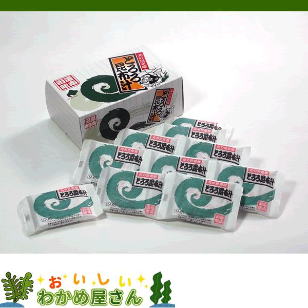 北海道道南産がごめ昆布使用。いつでもどこでもお湯を注ぐだけで風味豊かなとろろ昆布汁をお楽しみいただけます。名称：即席お吸い物原材料名：<だしの素>食塩、淡口醤油（大豆・小麦を含む）、デキストリン、砂糖、蛋白加水分解物（サバを含む...