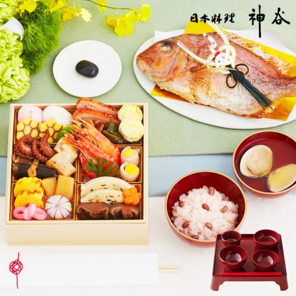 ミシュランが認めた日本料理神谷の心づくしのお食い初め膳神の手神谷と言わしめる、日本料理界の巨匠神谷昌孝氏が考案した豪華絢爛のこだわり抜いた献立となっております。美しく鮮やかな彩りが目を引く、目でも楽しめる本格的なお食い初め膳をみなさまでお楽...