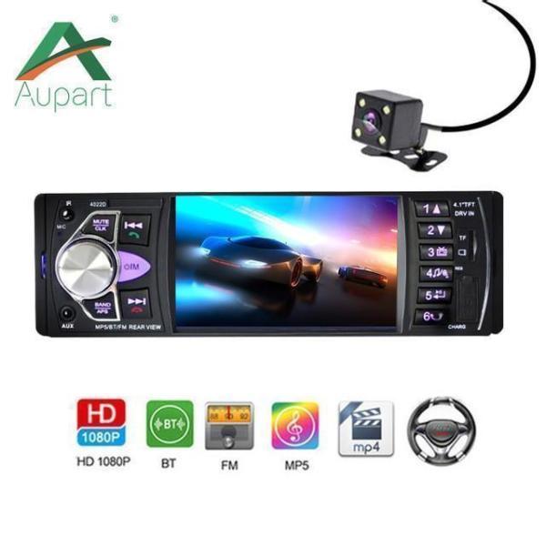 車ラジオ 1 din 4022d カーステ 自動オーディオ カーステレオ FM Bluetooth 2.0 リアビューカメラ