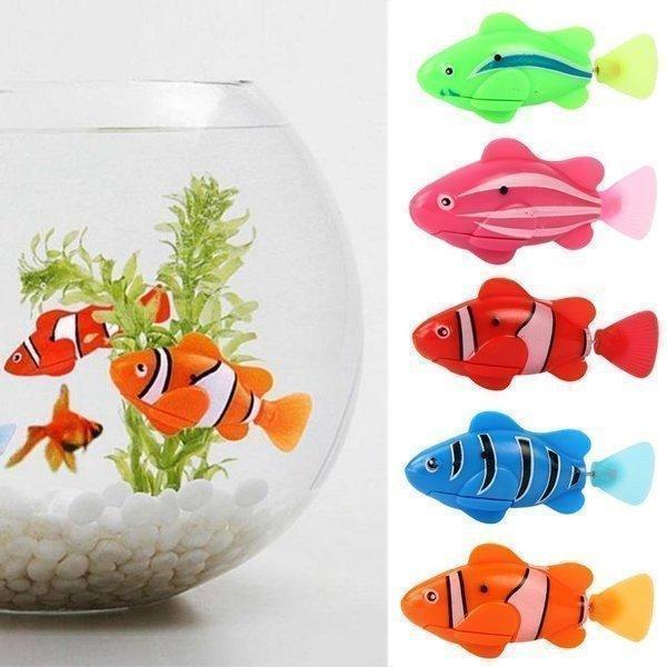 この電子魚は水面を泳ぐだけで、沈むことできません。ご了承のほどよろしくお願いいたします。