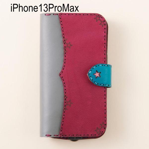 ojaga design レザーiPhone13ProMaxケース ダイアリー