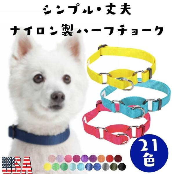 超特価sale開催 犬用 ハーフチョーク首輪 しつけ ポリエステル ナイロン素材 米国ブルーベリーペット かわいい おしゃれ 大型犬 中型犬 小型犬 Cardiacdrones Com