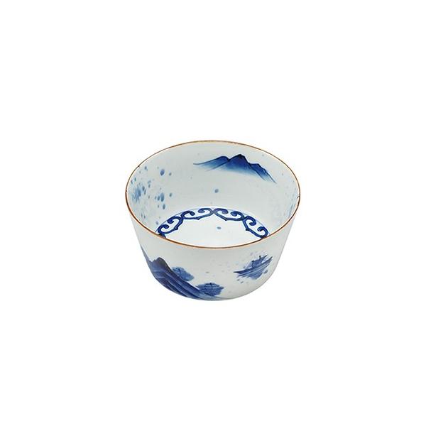 染付瑞雲山水 線彫突立四寸深小鉢 Portal Caymangateway Com