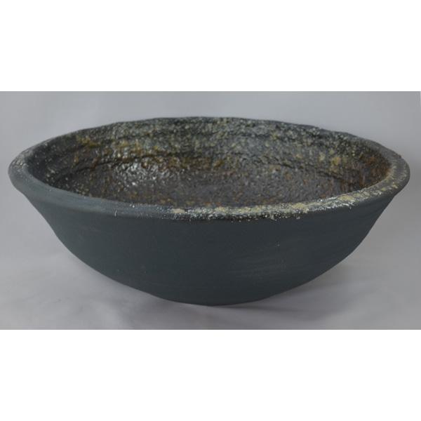 重蔵窯 洗面ボウル 利休信楽焼手洗い鉢 藍古信楽 006-40 洗面化粧台