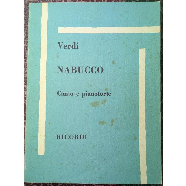 Verdi Nabucco canto e pianoforte【中古】