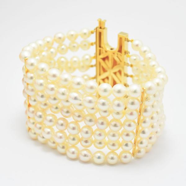 ミキモト MIKIMOTO K18あこや本真珠パールブレスレット アクセサリー MIKIMOTO（ミキモト） ブレスレット あこや真珠 約6.2~7.0mm パール