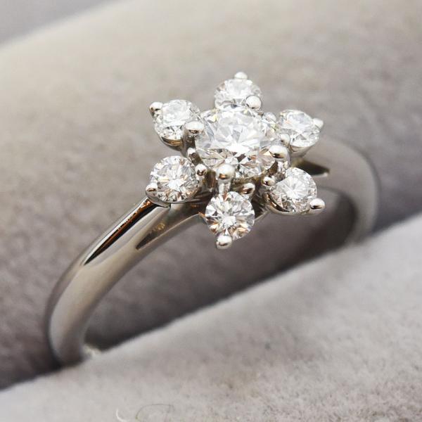ティファニー リング 指輪 バターカップ Tiffany Co 約5 5号 指輪 ダイヤモンド ダイヤ 指輪 Pt950 約5 5号 新品仕上げ 中古 1580 御徒町宝石問屋