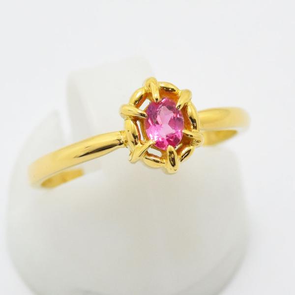 ヴァンドーム青山K10アンティークシリーズ トルマリンカボションリング#11.3 VENDOME AOYAMA（ヴァンドーム青山） リング ピンクトルマリン K18 約