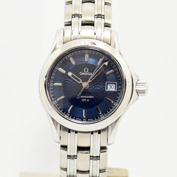 オメガ 中古 レディース OMEGA シーマスター 120m 596.1502 クォーツ SS ステンレススチール 軽仕上げ
