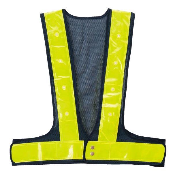 LEDベスト 【訳アリ超特価】 LED安全ベスト LED反射ベスト 赤