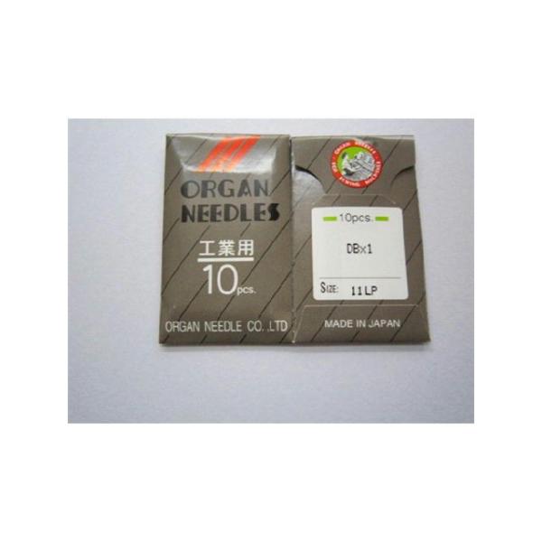 工業用ミシン針　ＤＢ×１LP１袋１０本入り粘着が引き起すトラブルに対応粘着により、糸目詰り、溝詰りしてしまう素材に最適です。※ミシンメーカー、機種により使用出来る針が指定されています。ご使用のミシンの指定針を必ずご確認下さい。この商品は指定...
