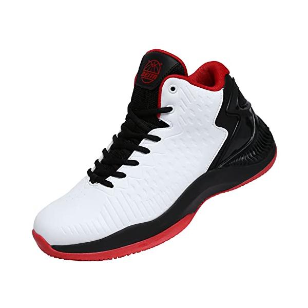 [Beita Sports] スニーカー メンズ バスケットシューズ 白 ジュニア ウォーキングシューズ 疲れにくい ハイカット 幅広 甲高 2