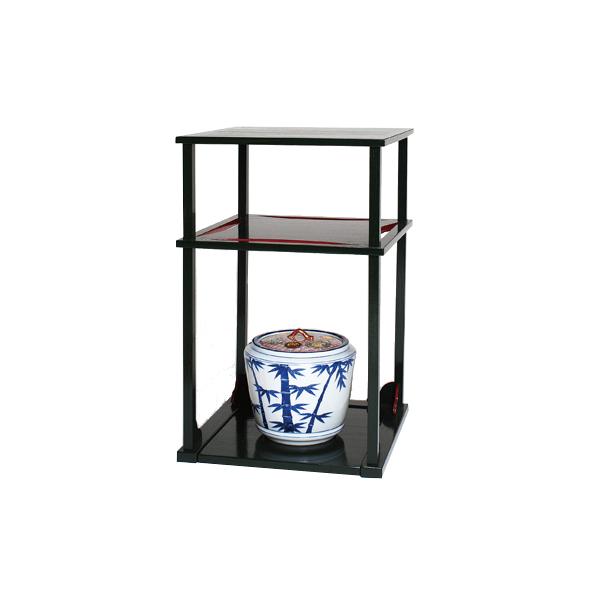 祖」碌々斎好 糸巻棚 中村宗悦作 組立式 元箱 茶道具 (台①)