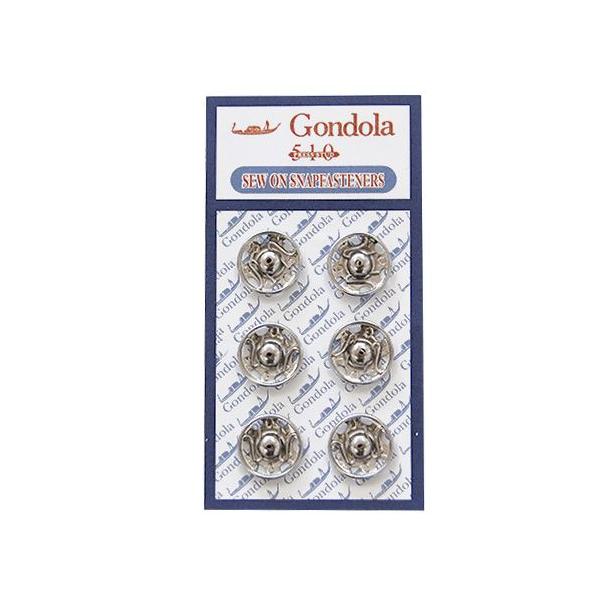 スナップボタン ゴンドラスナップ（510） 14mm シルバー 08Bg99_