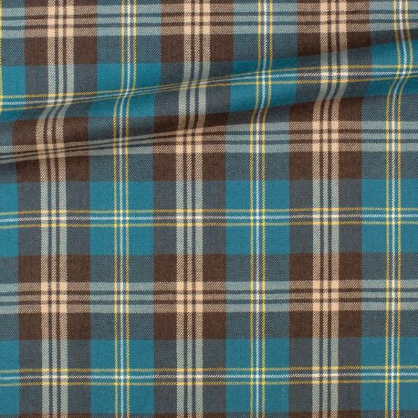 未使用　バーバリー　ウールフランネル　タータンチェック　ブラウン　88 Alcorn Wool | Cedar Plaid