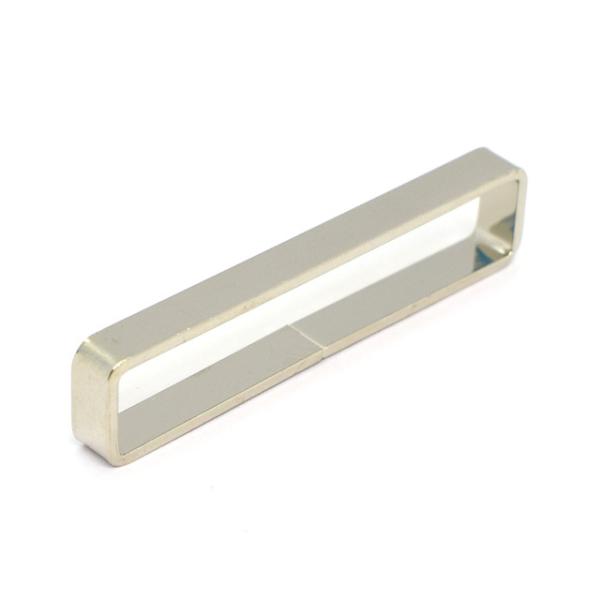 ●素材：真鍮【商品の詳細】ベルトの剣先を通す金属製のループです。帆型ピン付きバックル用ワニ口(MF106)に接続できます。