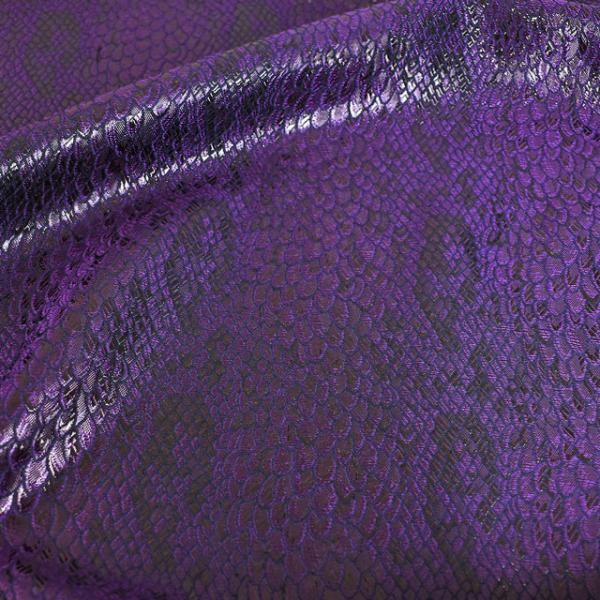 生地 ヘビ柄ジャガード（001-12470） 5.紫 (H)_k5_
