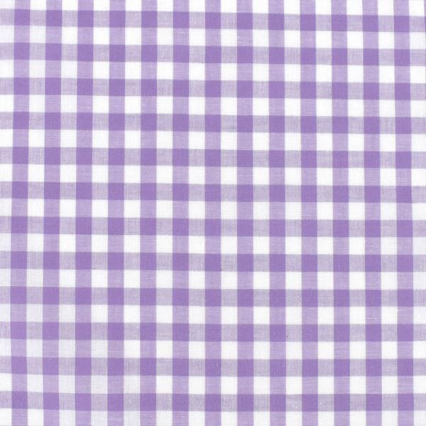 生地 ギンガムチェック 6mm角（G1002L） V.ラベンダー 09Bk22_ : 新宿
