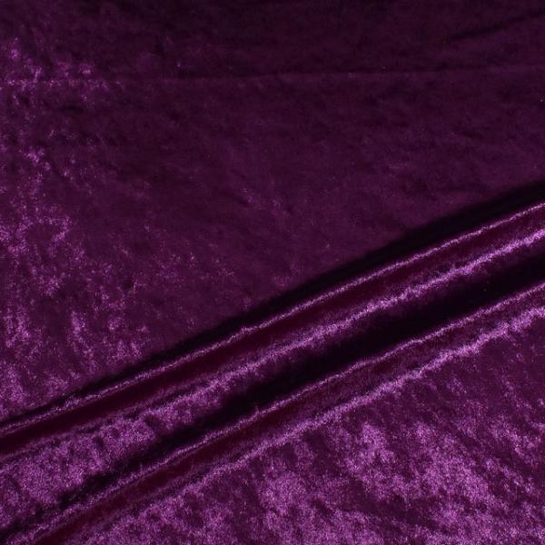 期間限定20％OFF／ 生地 クラッシュベロア（GD3300） 276.濃い紫