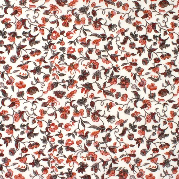 生地 LIBERTY FABRICS タナローン 2024AW THE CURATED FLORAL Eleanor's Orchard エレノアズ・オーチャード（24-3634295） 24CU.レッド 09Ac03j