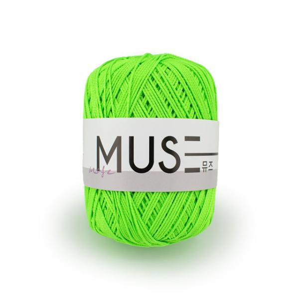 期間限定10％OFF／ 手編み糸 MUSE ミューズ 825.ネオンライム 06Co99_