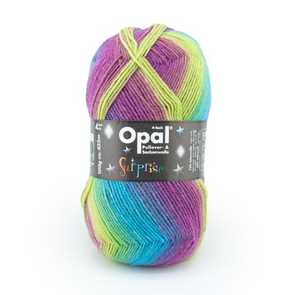 オパライト　オパールカラー　スフィア　約40ミリ 毛糸 Opal-オパール- サプライズ 4ply/4本撚り 4065.オーロラ 06Co99j