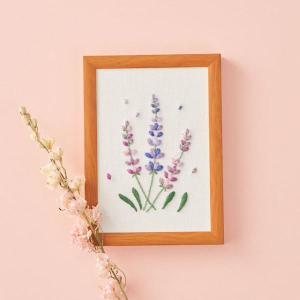 刺しゅうキット 戸塚刺しゅう wild flowers（551） lavender 06Bi99_