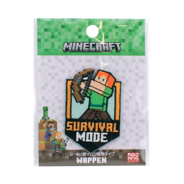 ●素材：表：レーヨン、ポリエステル / 裏:：ポリオレフィン系樹脂●内容：1枚入【商品の説明】大人気ゲーム「マインクラフト」シリーズの大きなワッペンです。アイロン接着ワッペンとしてはもちろん、シールとしてもご利用いただけます。入園入学グッズ...