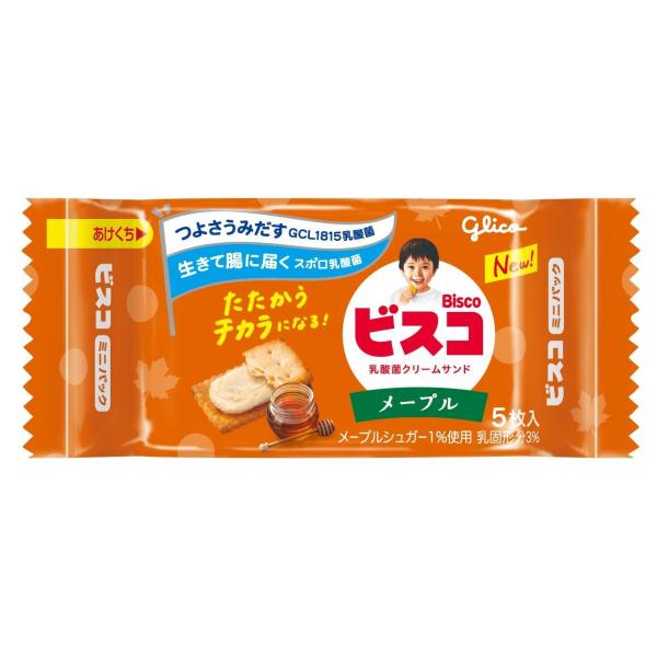 江崎グリコ ビスコミニパック（メープル） 5枚×20個