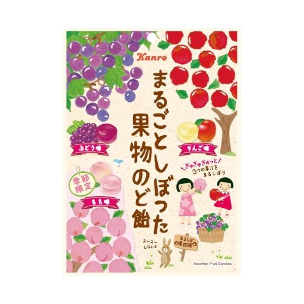 Kanro カンロ まるごとしぼった果物のど飴 80g×6袋 : おかげさま Kanro カンロ まるごとしぼった果物のど飴 80g×6袋 : おかげさま