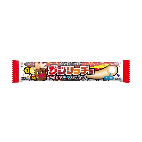 コーラ味とソーダ味を組み合わせた2層タイプのソフトキャンディです。