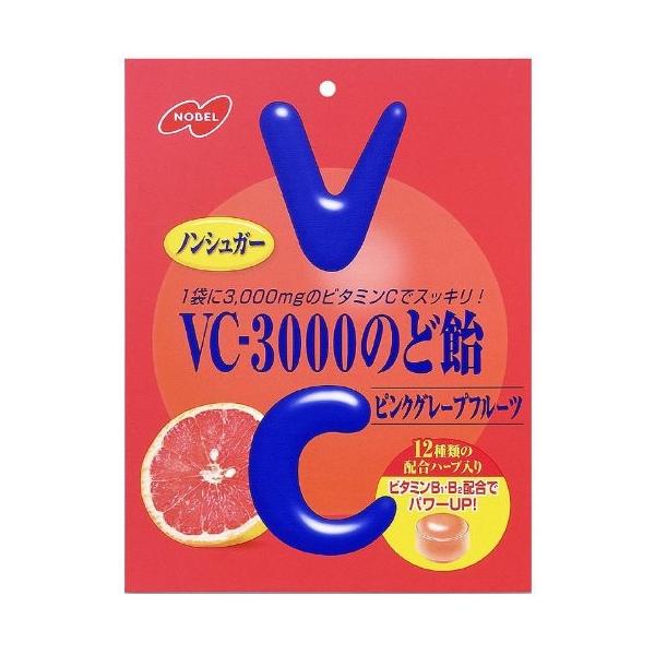 人気の「VC-3000のど飴」シリーズにピンクグレープフルーツ味が登場! 甘酸っぱくて爽やかな味わいで、おいしくビタミンCが摂取できるノンシュガーのど飴です。