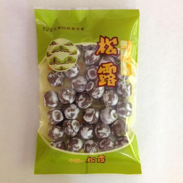 ソフトな口あたりで郷愁をさそう風味豊かな味わいです。松露とは・・・初夏、浜辺の松林に生える、球形をした白色の食用きのこのことでその形と色になぞらえて付けた商品名です。