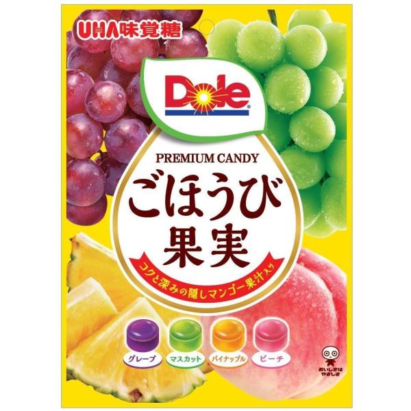 UHA味覚糖 味覚糖 Doleごほうび果実キャンディ4種アソート 84g×6