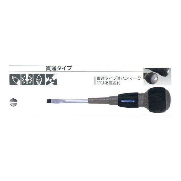 ＡＮＥＸ　スリットパワードライバー　　貫通タイプ　-6×100　マイナスドライバー