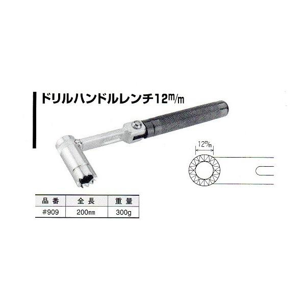 ＮＩＣＥ　ドリルハンドルレンチ１２ｍｍ　＃９０９　【仮枠・型枠作業工具】　ピーコンの取り外しに